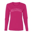 thumbnail image 1 of Wild Bobby GRANDMA Varsity Letters Women Graphic Long Sleeve Tee, 1 of 6