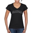 thumbnail image 1 of Wild Bobby GRANDMA Varsity Letters Women Standard V-Neck Tee, 1 of 6
