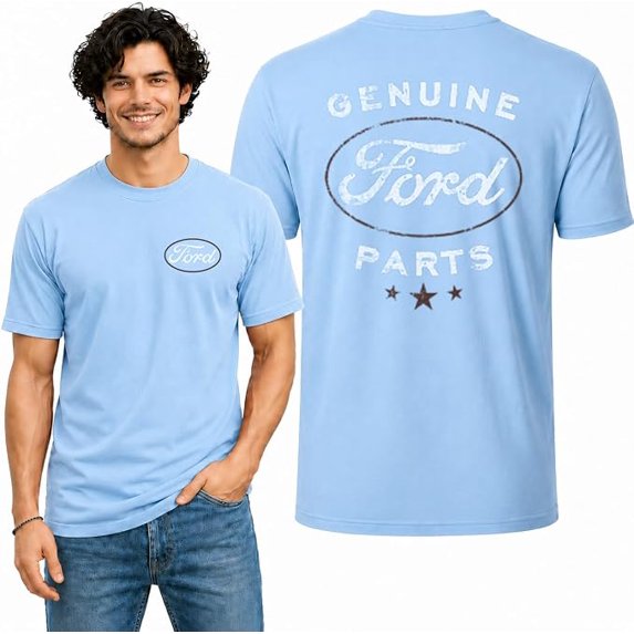 Wild Bobby Genuine Ford Parts Vintage Distressed Cars and Trucks Men's Graphic T-Shirt