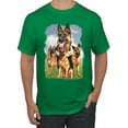 thumbnail image 1 of Wild Bobby, German Shepherd Dog Animal Pet Lover, Dog Lover, Men's Graphic Tees, Kelly, 3XL, 1 of 3
