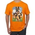 thumbnail image 1 of Wild Bobby, German Shepherd Dog Animal Pet Lover, Dog Lover, Men's Graphic Tees, Orange, 5XL, 1 of 3