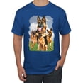 thumbnail image 1 of Wild Bobby, German Shepherd Dog Animal Pet Lover, Dog Lover, Men's Graphic Tees, Royal, 2XL, 1 of 3