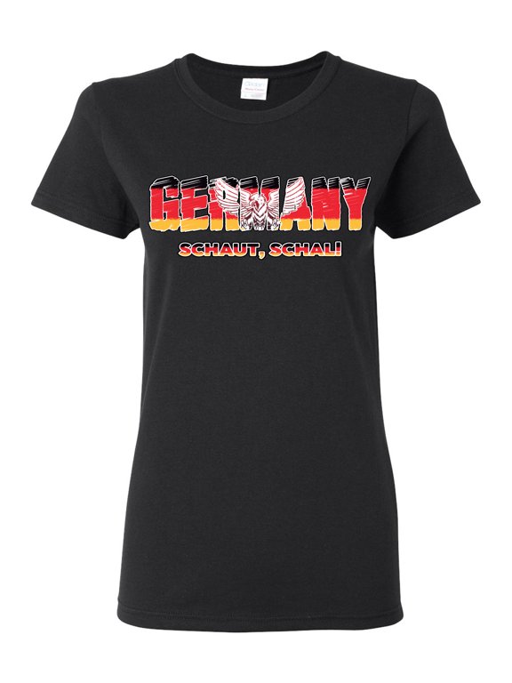 Germany Flag Pride Eagle Graphic Schaut Schal | Unisex Novelty Graphic T-Shirt | Soccer Football Fan Gift for Men Women Graphic Tee