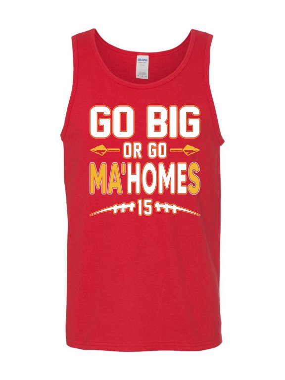 Go Big Or Go Ma'HOMEs Football Fan Sports Men Graphic Tank Top, Red, Small