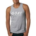 thumbnail image 1 of Wild Bobby Goat God Over All Things Inspirational/Christian Men Graphic Tank Top, Heather Grey, 3X-Large, 1 of 6