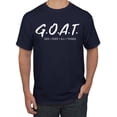 thumbnail image 1 of Wild Bobby, Goat God Over All Things Inspirational/Christian Men Graphic Tee, Navy, Medium, 1 of 6
