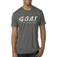 thumbnail image 1 of Wild Bobby, Goat God Over All Things Inspirational/Christian Men Premium Tri Blend Tee, Dark Heather, XX-Large, 1 of 6