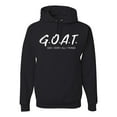 thumbnail image 1 of Wild Bobby, Goat God Over All Things Inspirational/Christian Unisex Graphic Hoodie Sweatshirt, Black, 3X-Large, 1 of 6