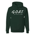thumbnail image 1 of Wild Bobby, Goat God Over All Things Inspirational/Christian Unisex Graphic Hoodie Sweatshirt, Forest Green, XX-Large, 1 of 6