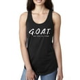 thumbnail image 1 of Wild Bobby, Goat God Over All Things Inspirational/Christian Women Racerback Tank Top, Black, Small, 1 of 6