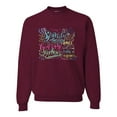thumbnail image 1 of Wild Bobby, God Grant Me Serenity Courage and Wisdom Prayer Faith, Inspirational/Christian, Unisex Crewneck Graphic Sweatshirt, Maroon, Large, 1 of 3