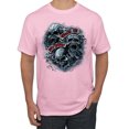 thumbnail image 1 of Wild Bobby, God Is My Judge Smokey Gray Skull Dark Pop Culture Men's Graphic T-Shirt, Light Pink, Medium, 1 of 3