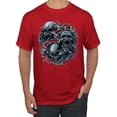 thumbnail image 1 of Wild Bobby, God Is My Judge Smokey Gray Skull Dark Pop Culture Men's Graphic T-Shirt, Red, 5XL, 1 of 3