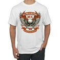 thumbnail image 1 of Wild Bobby, God Is My Judge Smokey Gray Skull Dark Pop Culture Men's Graphic T-Shirt, White, Large, 1 of 3