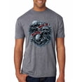 thumbnail image 1 of Wild Bobby, God Is My Judge Smokey Gray Skull Dark Pop Culture Mens Premium Tri Blend T-Shirt, Premium Heather, 2XL, 1 of 3
