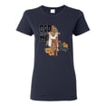 thumbnail image 1 of Wild Bobby God Made Me This Way Cross with Sunflowers Inspirational/Christian Women Graphic Tee, Navy, XX-Large, 1 of 6