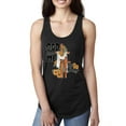 thumbnail image 1 of Wild Bobby God Made Me This Way Cross with Sunflowers Inspirational/Christian Women Racerback Tank Top, Black, Small, 1 of 6