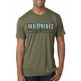 thumbnail image 1 of Wild Bobby Godfidence- Knowing I Can't But He Can Blue and Brown Cheetah Print Inspirational/Christian Men Premium Tri Blend Tee, Military Green, Medium, 1 of 6