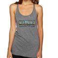 thumbnail image 1 of Wild Bobby Godfidence- Knowing I Can't But He Can Blue and Brown Cheetah Print Inspirational/Christian Women Tri-Blend Racerback Tank Top, Premium Heather, X-Large, 1 of 6