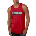 thumbnail image 1 of Wild Bobby Godfidence- Knowing I Can't But He Can Blue and Brown Cheetah Print Inspirational/Christian Men Tank Top, Red, XX-Large, 1 of 6