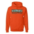 thumbnail image 1 of Wild Bobby Godfidence- Knowing I Can't But He Can Blue and Brown Cheetah Print Inspirational/Christian Unisex Hoodie Sweatshirt, Orange, 3X-Large, 1 of 6