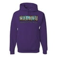 thumbnail image 1 of Wild Bobby Godfidence- Knowing I Can't But He Can Blue and Brown Cheetah Print Inspirational/Christian Unisex Hoodie Sweatshirt, Purple, XX-Large, 1 of 6