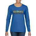 thumbnail image 1 of Wild Bobby Godfidence- Knowing I Can't But He Can Blue and Brown Cheetah Print Inspirational/Christian Women Graphic Long Sleeve Tee, Royal, Medium, 1 of 6