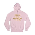 thumbnail image 1 of Wild Bobby, Gold Feed Me Tacos And Tell Me I'm Pretty Cinco de Drinco Cinco De Mayo Unisex Hoodie Sweatshirt, Light Pink, Small, 1 of 5