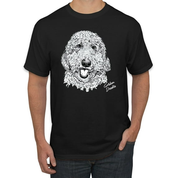 Wild Bobby, Golden Doodle Dog Lover, Graphic Tees, Black, Small