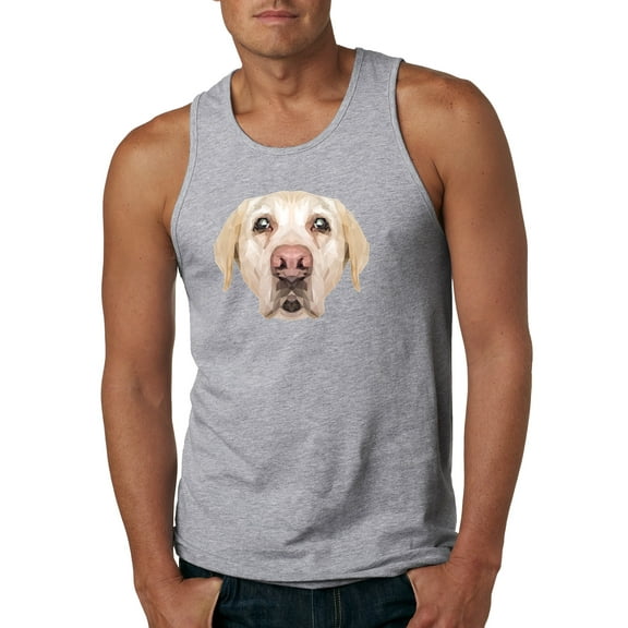 Wild Bobby, Golden Retriever Cute Gift, Dog Lover, Men Graphic Tank Top, Heather Grey, Small