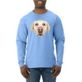 thumbnail image 1 of Wild Bobby, Golden Retriever Cute Gift, Dog Lover, Men Long Sleeve Shirt, Light Blue, Medium, 1 of 4
