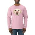 thumbnail image 1 of Wild Bobby, Golden Retriever Cute Gift, Dog Lover, Men Long Sleeve Shirt, Light Pink, XX-Large, 1 of 4