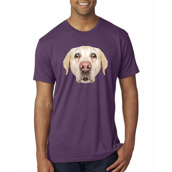 Wild Bobby, Golden Retriever Cute Gift, Dog Lover, Men Premium Tri Blend Tee, Vintage Purple, Small