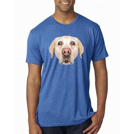Wild Bobby, Golden Retriever Cute Gift, Dog Lover, Men Premium Tri Blend Tee, Vintage Royal, X-Large