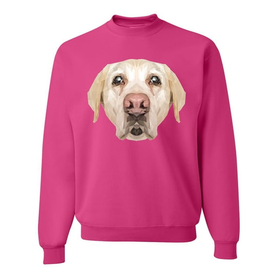Wild Bobby, Golden Retriever Cute Gift, Dog Lover, Unisex Crewneck Graphic Sweatshirt, Fuschia, Medium