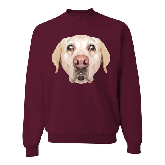 Wild Bobby, Golden Retriever Cute Gift, Dog Lover, Unisex Crewneck Graphic Sweatshirt, Maroon, X-Large