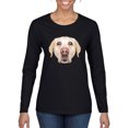 thumbnail image 1 of Wild Bobby, Golden Retriever Cute Gift, Dog Lover, Women Graphic Long Sleeve Tee, Black, Small, 1 of 4
