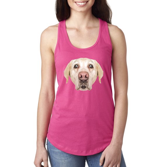 Wild Bobby, Golden Retriever Cute Gift, Dog Lover, Women Racerback Tank Top, Raspberry, Small