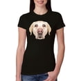 thumbnail image 1 of Wild Bobby, Golden Retriever Cute Gift, Dog Lover, Women Slim Fit Junior Tee, Black, Small, 1 of 4