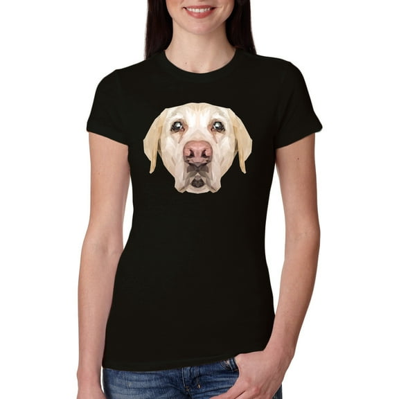 Wild Bobby, Golden Retriever Cute Gift, Dog Lover, Women Slim Fit Junior Tee, Black, Small