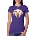 thumbnail image 1 of Wild Bobby, Golden Retriever Cute Gift, Dog Lover, Women Slim Fit Junior Tee, Purple Rush, Large, 1 of 4
