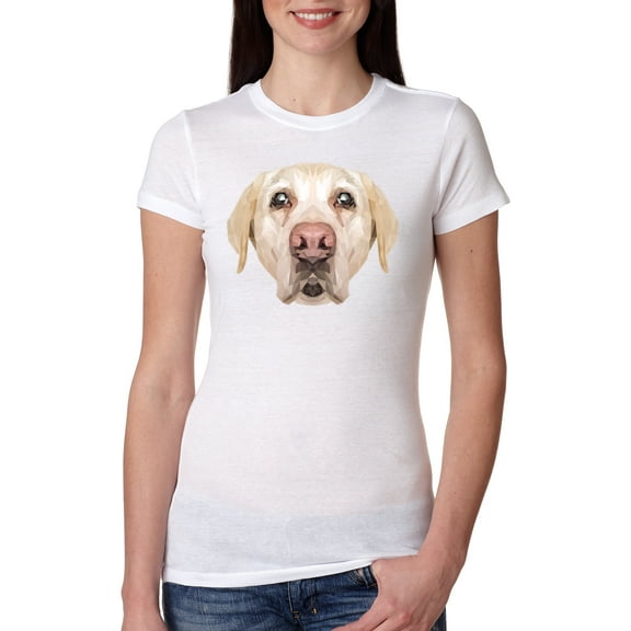 Wild Bobby, Golden Retriever Cute Gift, Dog Lover, Women Slim Fit Junior Tee, White, X-Large