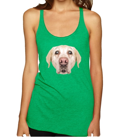 Wild Bobby, Golden Retriever Cute Gift, Dog Lover, Women Tri-Blend Racerback Tank Top, Envy, Small