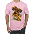 thumbnail image 1 of Wild Bobby, Golden Retriever Dog Portrait, Dog Lover, Men's Graphic Tees, Light Pink, 3XL, 1 of 3