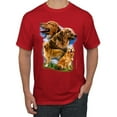 thumbnail image 1 of Wild Bobby, Golden Retriever Dog Portrait, Dog Lover, Men's Graphic Tees, Red, 3XL, 1 of 3