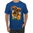 thumbnail image 1 of Wild Bobby, Golden Retriever Dog Portrait, Dog Lover, Men's Graphic Tees, Royal, Medium, 1 of 3