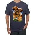 thumbnail image 1 of Wild Bobby, Golden Retriever Dog Portrait, Dog Lover, Men's Graphic Tees, Vintage Heather Navy, 3XL, 1 of 3