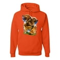 thumbnail image 1 of Wild Bobby, Golden Retriever Dog Portrait, Dog Lover, Unisex Graphic Hoodie Sweatshirt, Orange, 2XL, 1 of 3