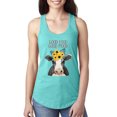 thumbnail image 1 of Wild Bobby, Good Food Good Mood Funny Cute Cow Animal Lover Ladies Racerback Tank Top, Tahiti Blue, Small, 1 of 3