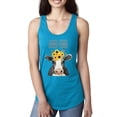 thumbnail image 1 of Wild Bobby, Good Food Good Mood Funny Cute Cow Animal Lover Ladies Racerback Tank Top, Turquoise, Large, 1 of 3